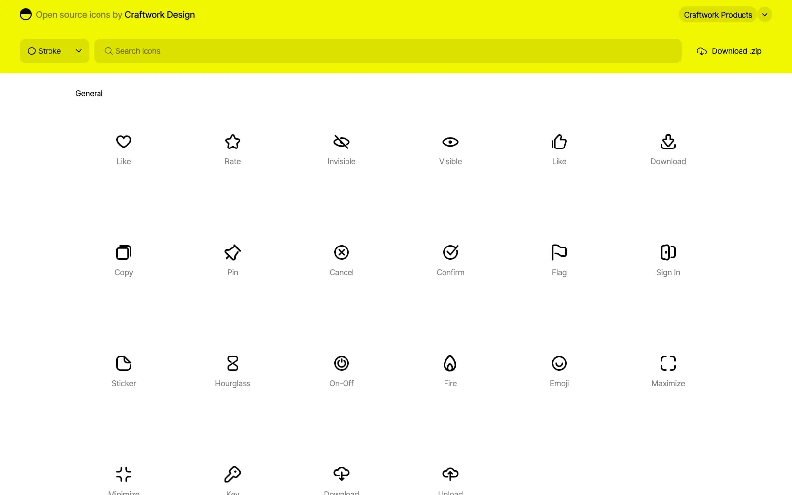 Screenshot of Icons by Craftwork