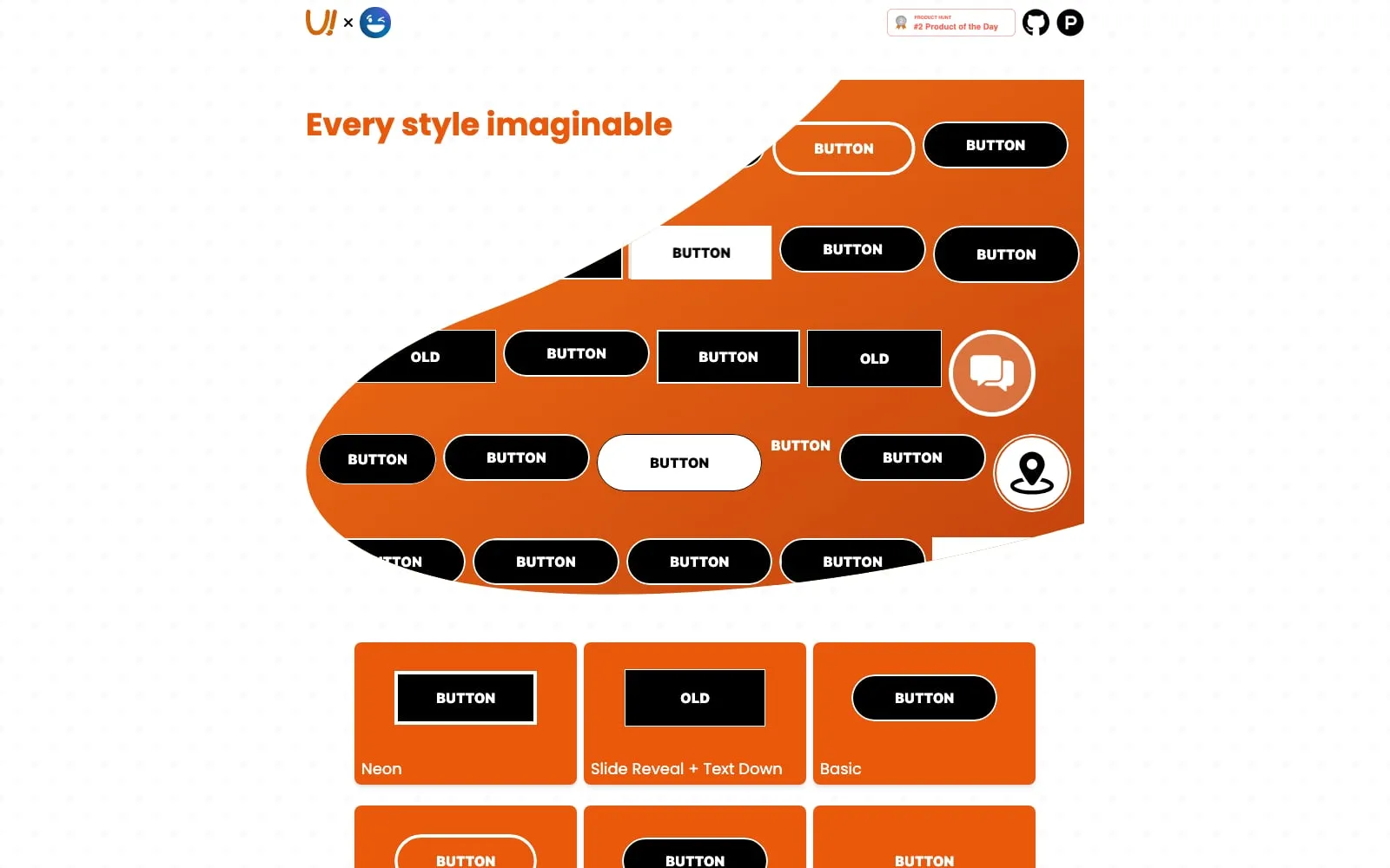 Screenshot of UI Buttons