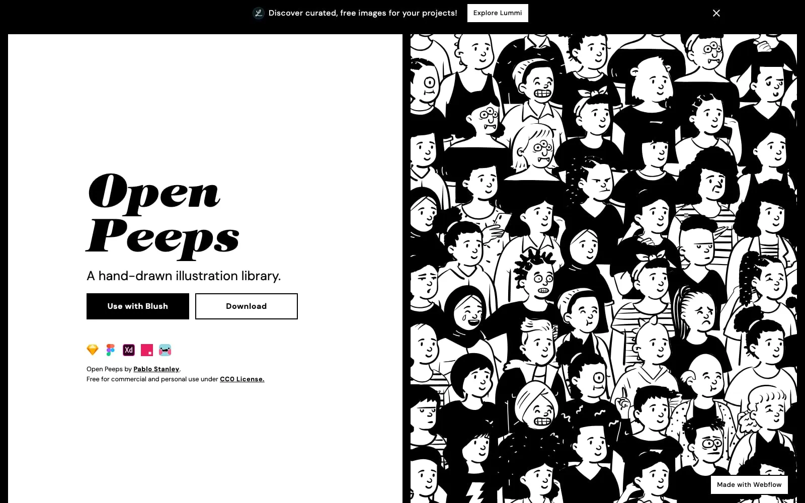 Screenshot of Open Peeps