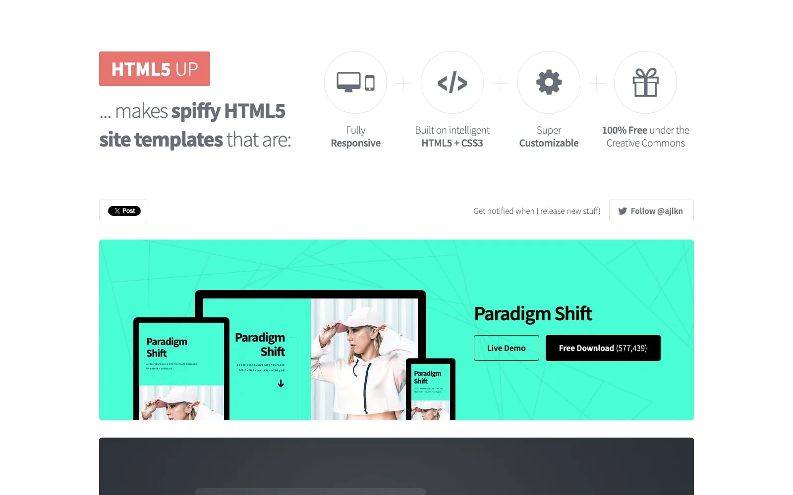 Screenshot of HTML 5UP