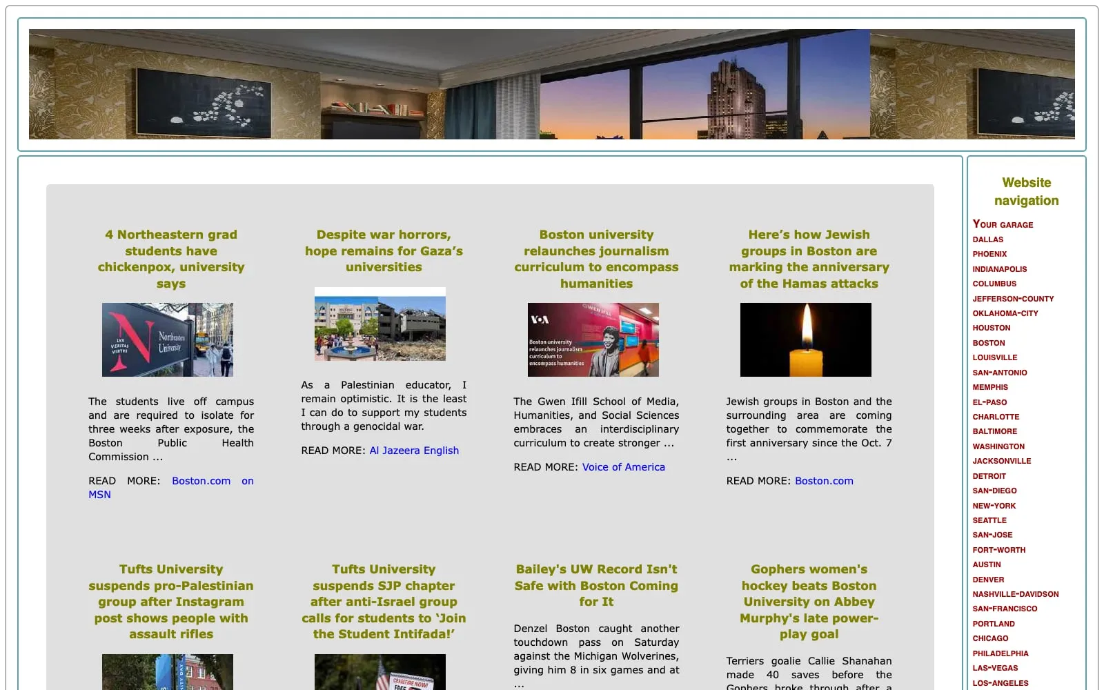 Screenshot of Gradients Cards