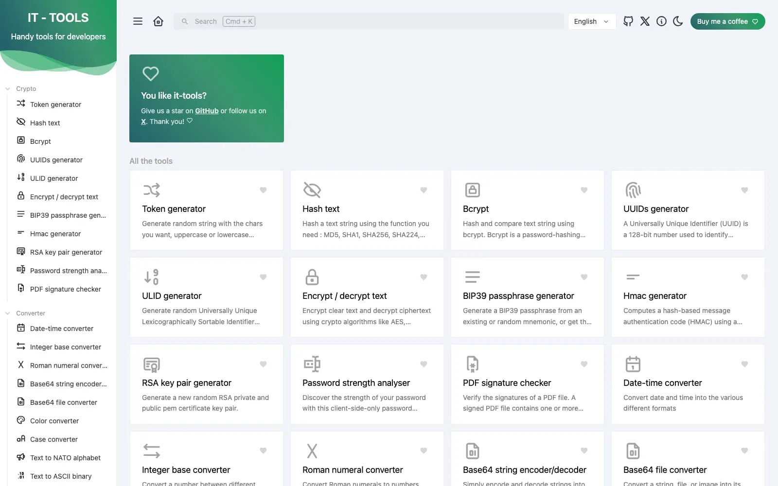 Screenshot of IT Tools
