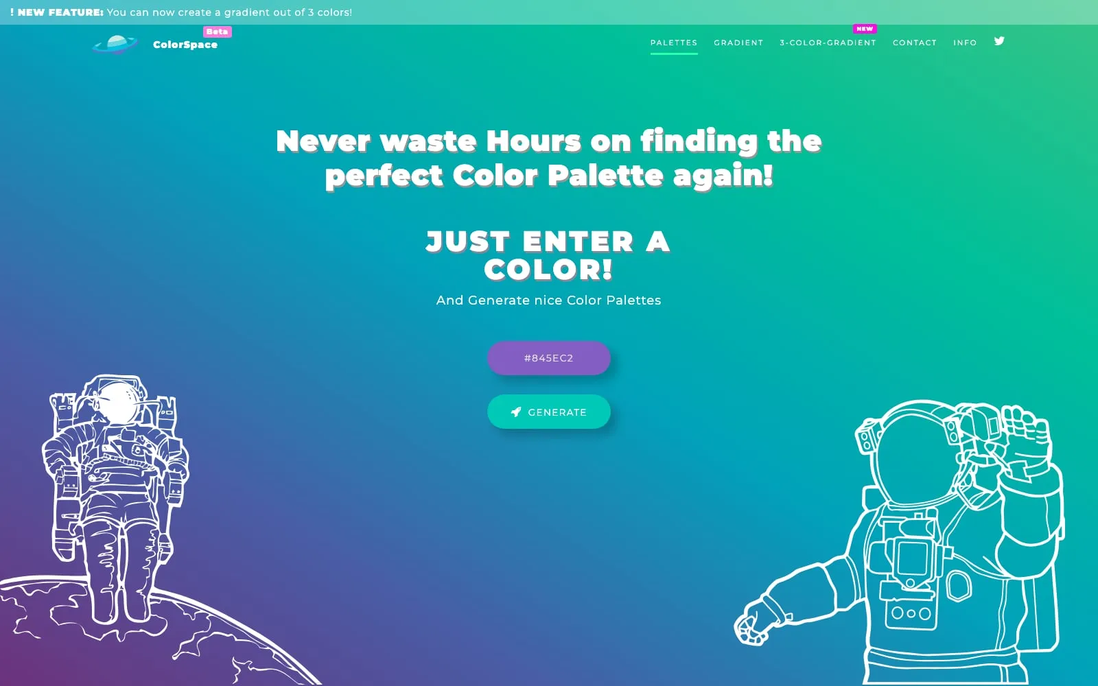 Screenshot of ColorSpace