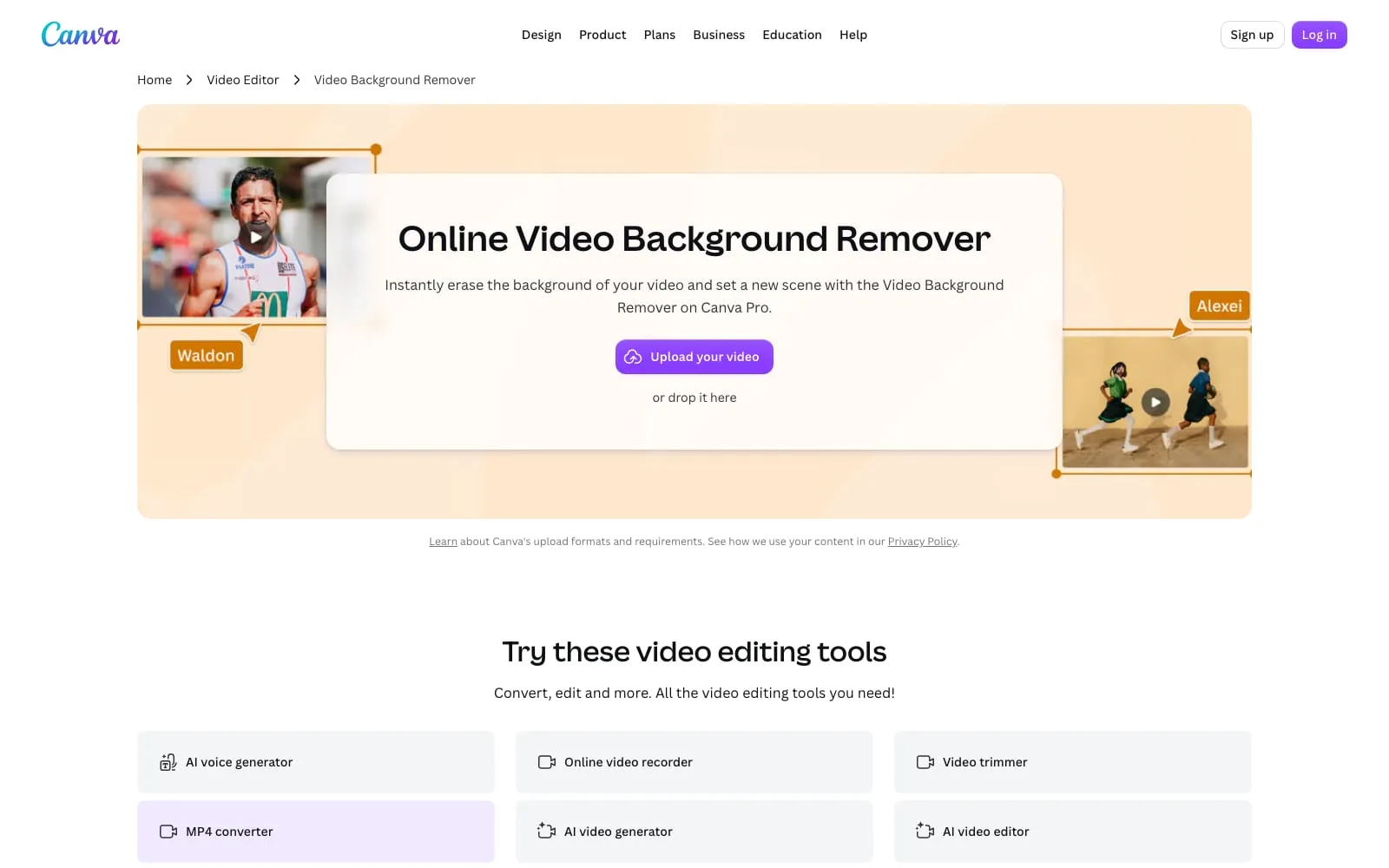 Screenshot of Unscreen