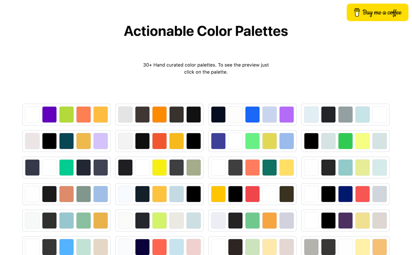 Actionable Color Palettes